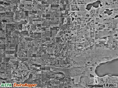 White Bear Lake township, Minnesota satellite photo by USGS
