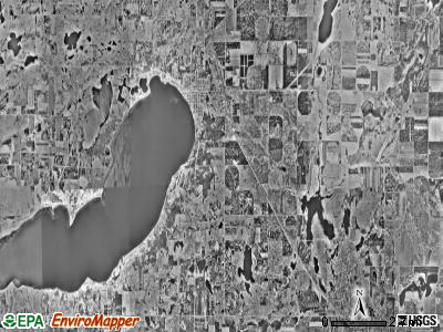Glenwood township, Minnesota satellite photo by USGS