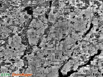 Cambridge township, Minnesota satellite photo by USGS