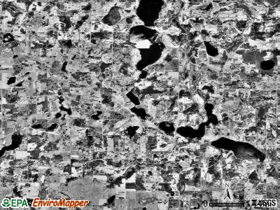 Fish Lake township, Minnesota satellite photo by USGS