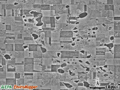 Toqua township, Minnesota satellite photo by USGS