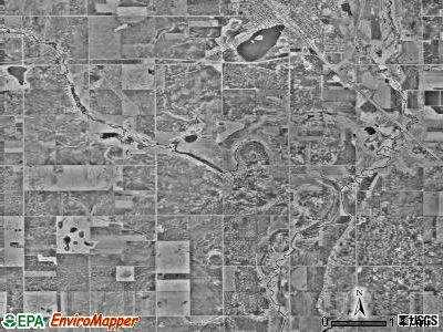 Darnen township, Minnesota satellite photo by USGS