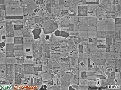 Graceville township, Minnesota satellite photo by USGS
