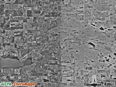 Blue Mounds township, Minnesota satellite photo by USGS