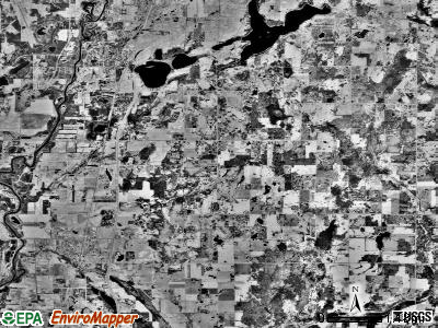 Isanti township, Minnesota satellite photo by USGS