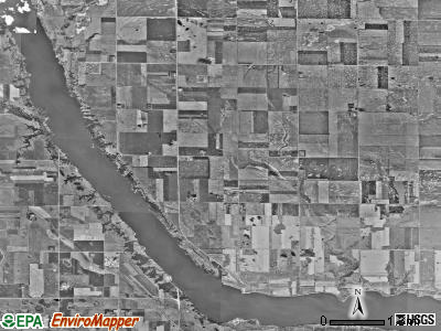 Foster township, Minnesota satellite photo by USGS