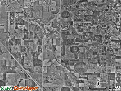 Hoff township, Minnesota satellite photo by USGS