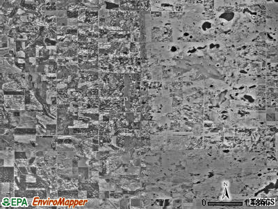 Langhei township, Minnesota satellite photo by USGS