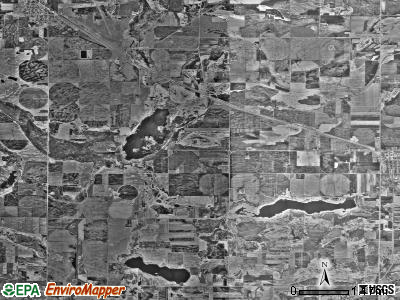 Crow Lake township, Minnesota satellite photo by USGS
