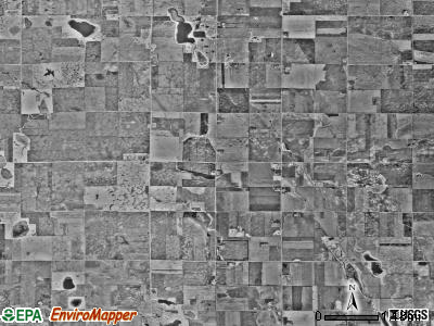 Stevens township, Minnesota satellite photo by USGS