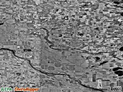 Becker township, Minnesota satellite photo by USGS