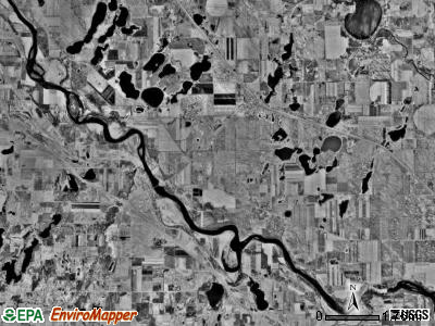 Clear Lake township, Minnesota satellite photo by USGS