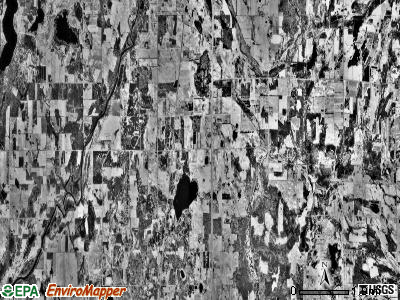 Athens township, Minnesota satellite photo by USGS