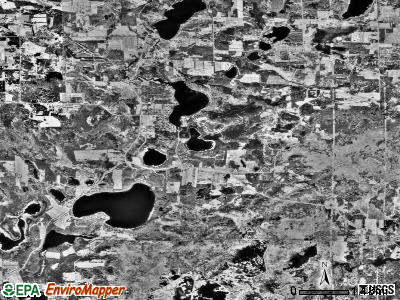Linwood township, Minnesota satellite photo by USGS