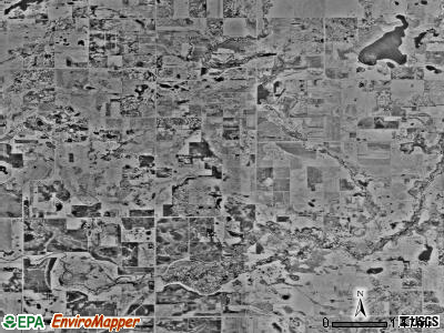 Burbank township, Minnesota satellite photo by USGS