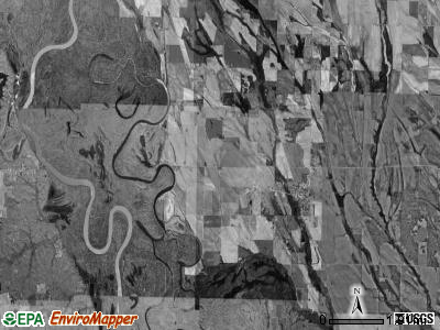 Duncan township, Arkansas satellite photo by USGS