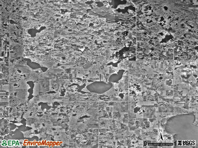 Norway Lake township, Minnesota satellite photo by USGS