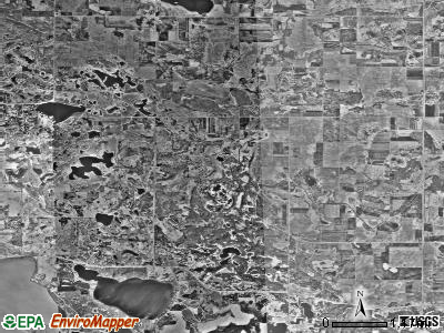 Colfax township, Minnesota satellite photo by USGS