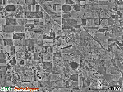 Clontarf township, Minnesota satellite photo by USGS