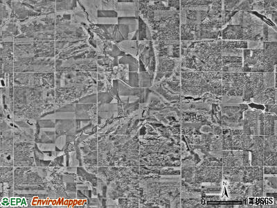 Fairfield township, Minnesota satellite photo by USGS