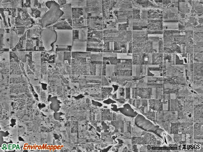 Hegbert township, Minnesota satellite photo by USGS