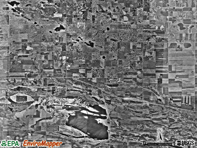 Odessa township, Minnesota satellite photo by USGS