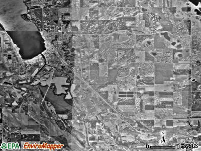 Ortonville township, Minnesota satellite photo by USGS