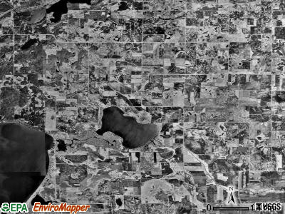 Irving township, Minnesota satellite photo by USGS