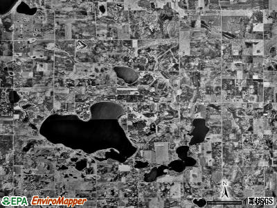 Harrison township, Minnesota satellite photo by USGS