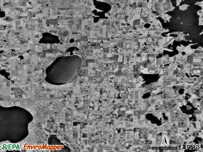 Buffalo township, Minnesota satellite photo by USGS