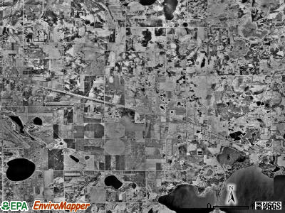 Darwin township, Minnesota satellite photo by USGS