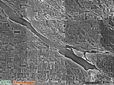 Kragero township, Minnesota satellite photo by USGS