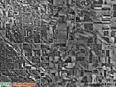 Big Bend township, Minnesota satellite photo by USGS