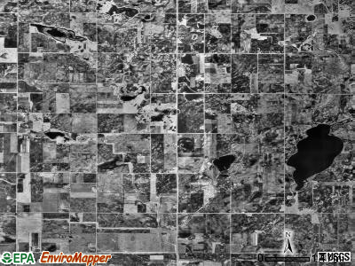 Danielson township, Minnesota satellite photo by USGS