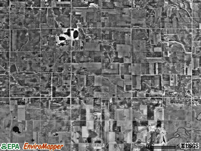 Cerro Gordo township, Minnesota satellite photo by USGS