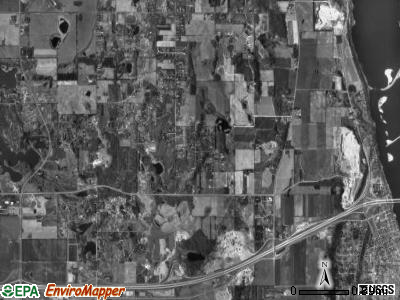 West Lakeland township, Minnesota satellite photo by USGS