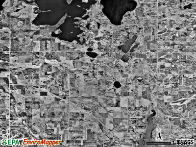 Acoma township, Minnesota satellite photo by USGS