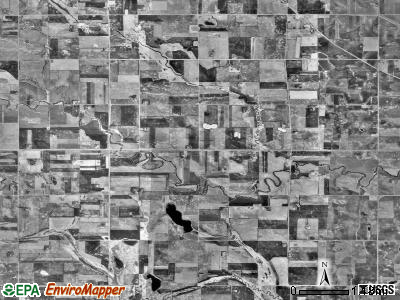 Hamlin township, Minnesota satellite photo by USGS