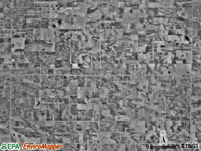 Baxter township, Minnesota satellite photo by USGS