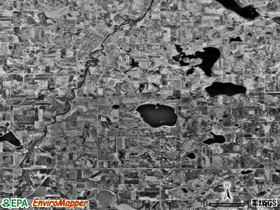Watertown township, Minnesota satellite photo by USGS