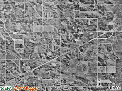 Stoneham township, Minnesota satellite photo by USGS