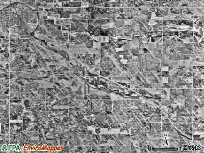 Hassan Valley township, Minnesota satellite photo by USGS