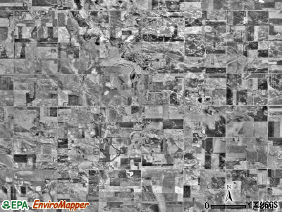 Freeland township, Minnesota satellite photo by USGS