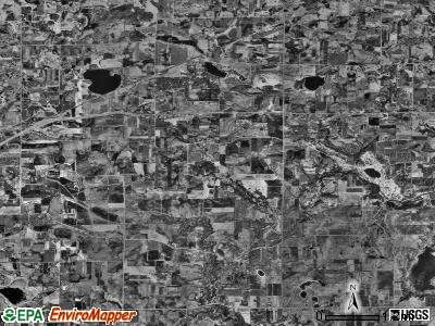 Dahlgren township, Minnesota satellite photo by USGS