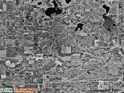 Collins township, Minnesota satellite photo by USGS