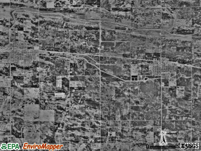 Bird Island township, Minnesota satellite photo by USGS