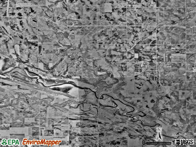Hawk Creek township, Minnesota satellite photo by USGS