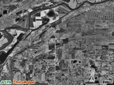 Jackson township, Minnesota satellite photo by USGS