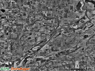San Francisco township, Minnesota satellite photo by USGS