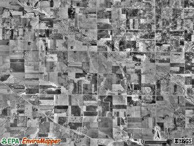 Wergeland township, Minnesota satellite photo by USGS